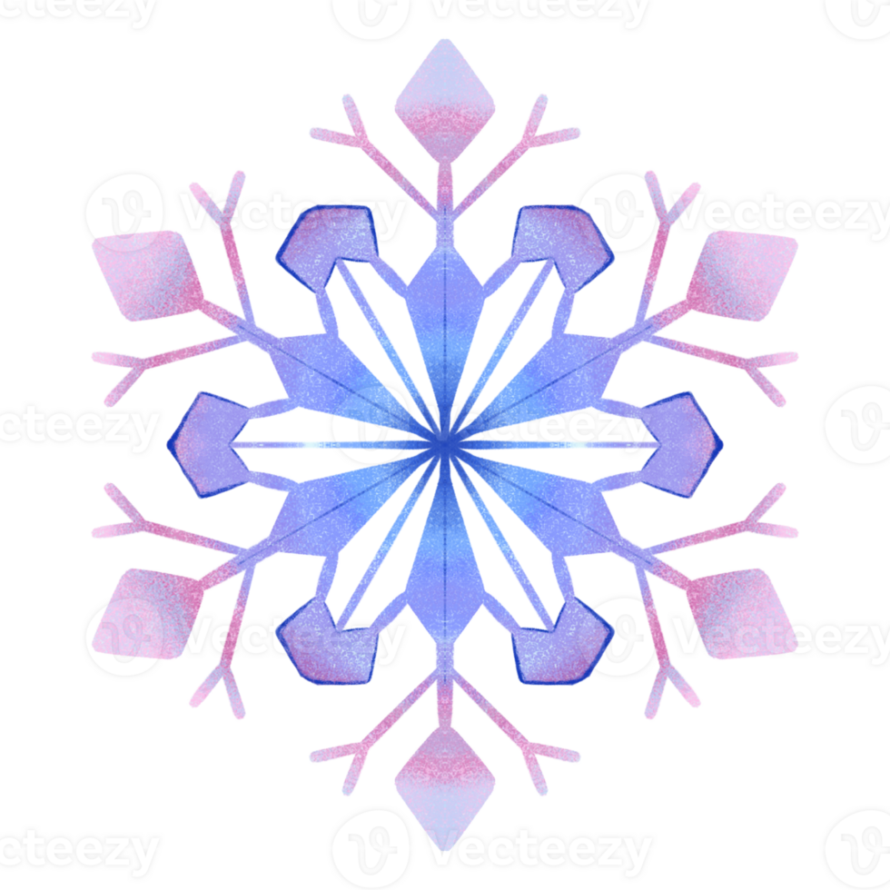 Colorful Snowflakes Bundle png