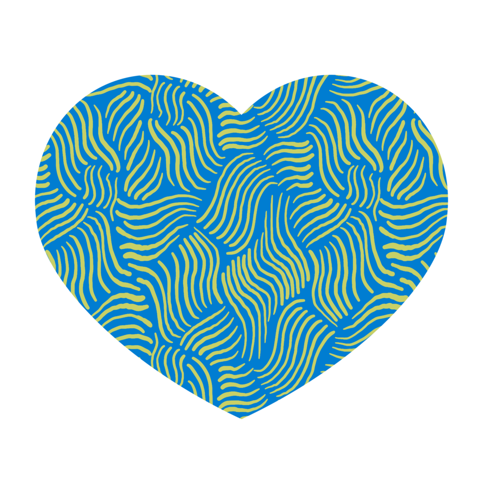 Textured Blue Hearts png