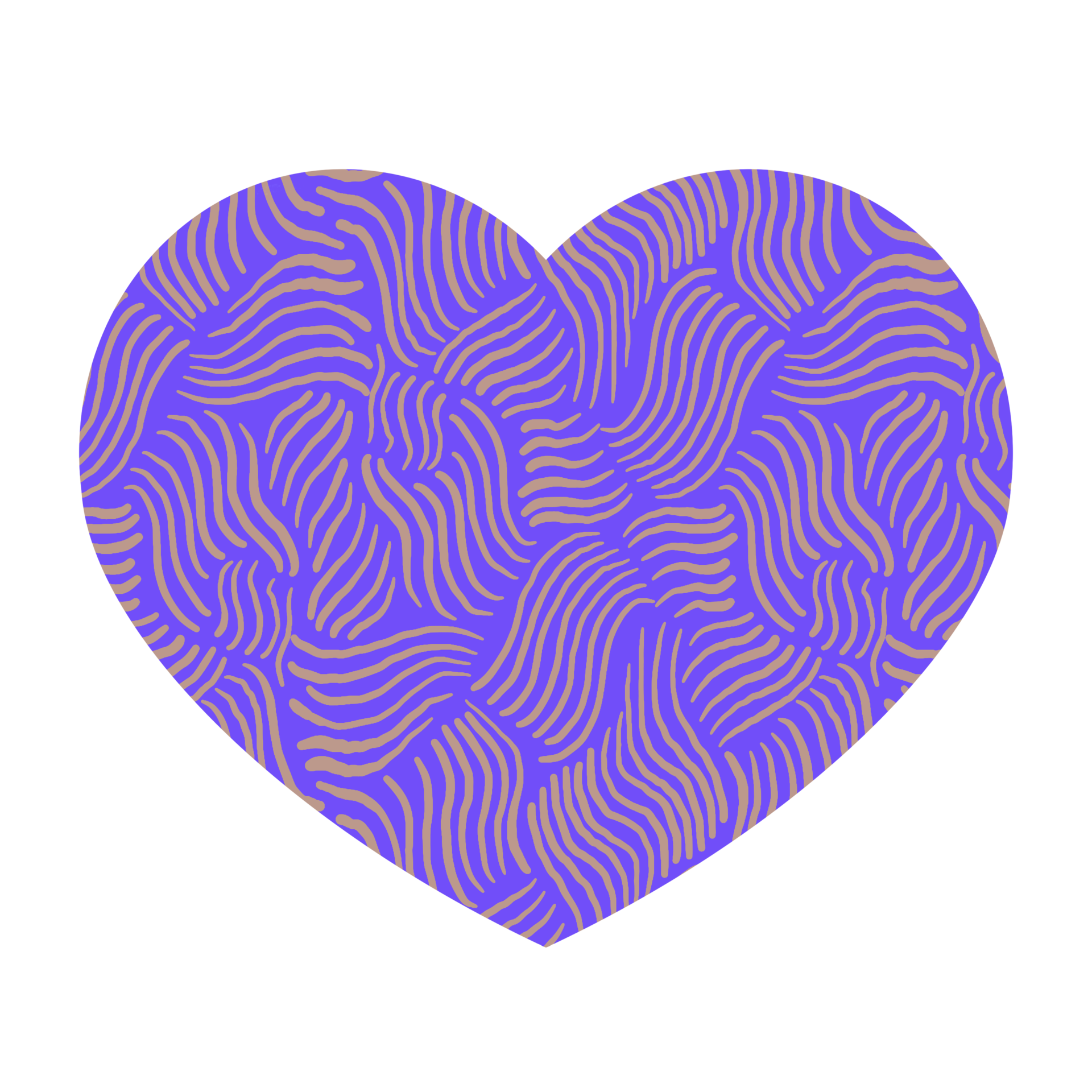 Textured Purple Hearts 25163291 PNG