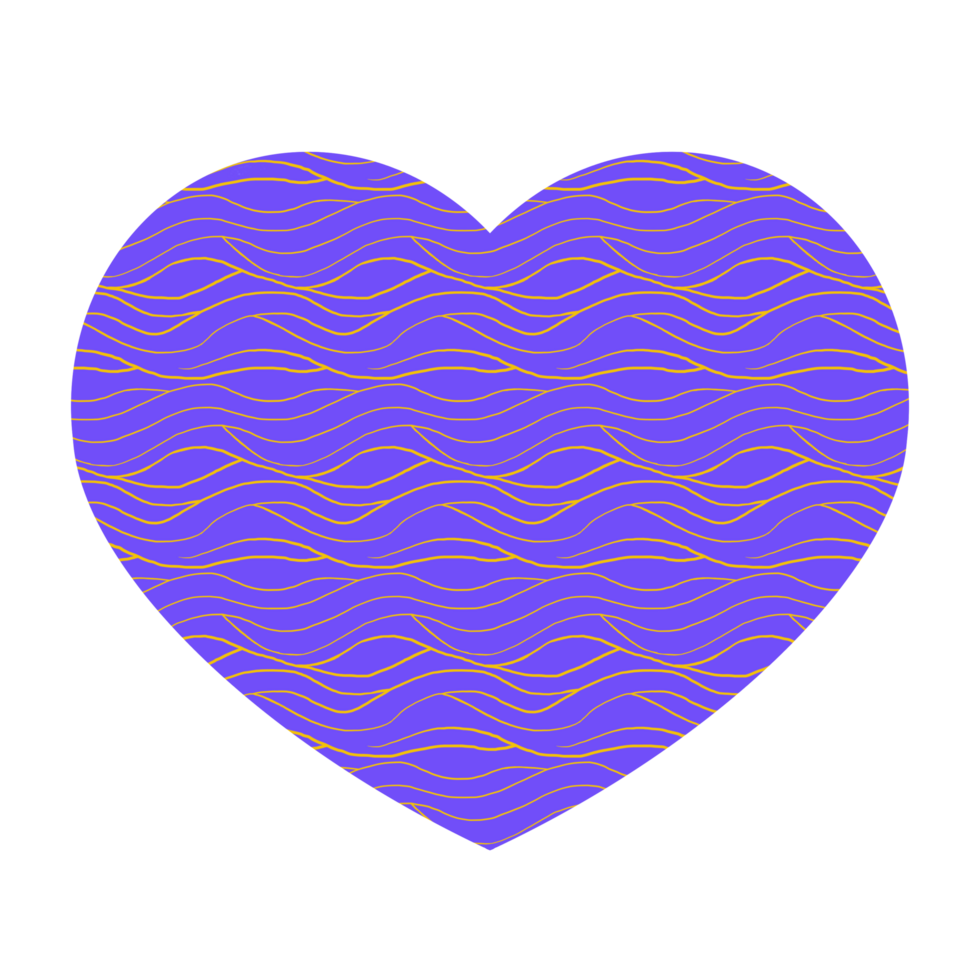 Textured Purple Hearts png