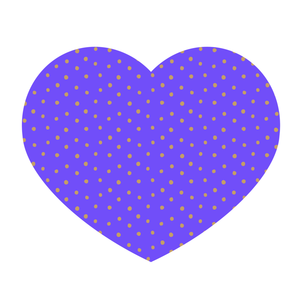 Textured Purple Hearts png