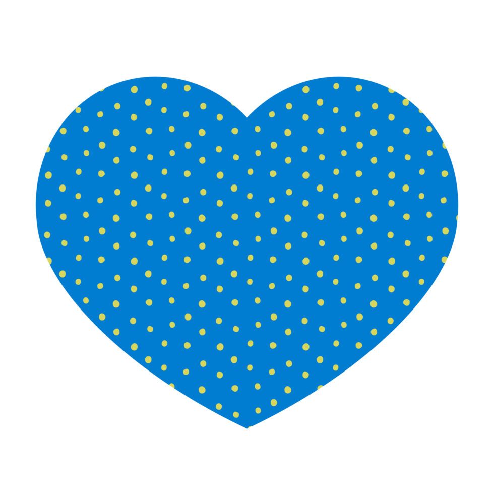 Textured Blue Hearts png