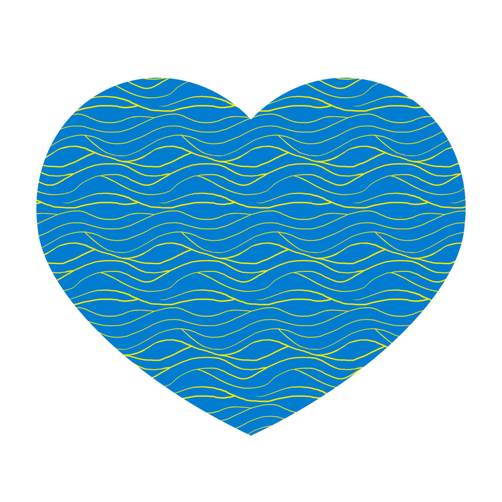 Textured Blue Hearts png