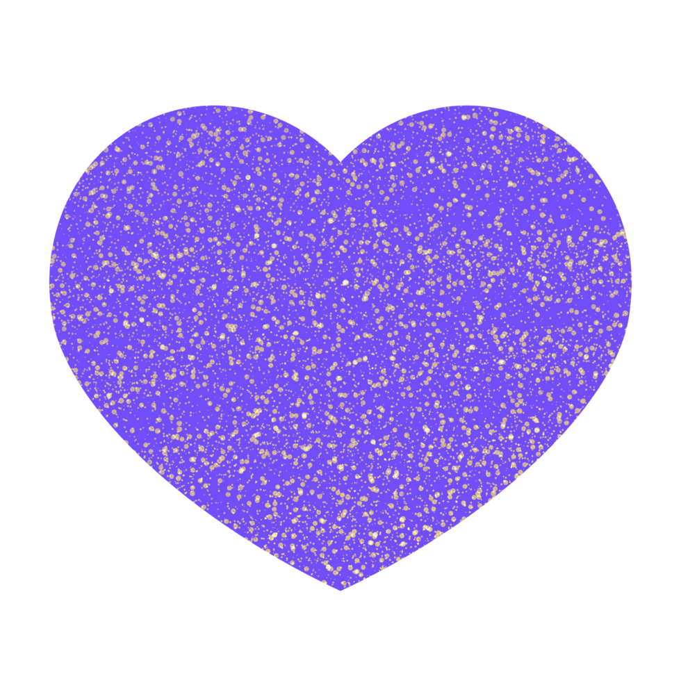 Textured Purple Hearts png
