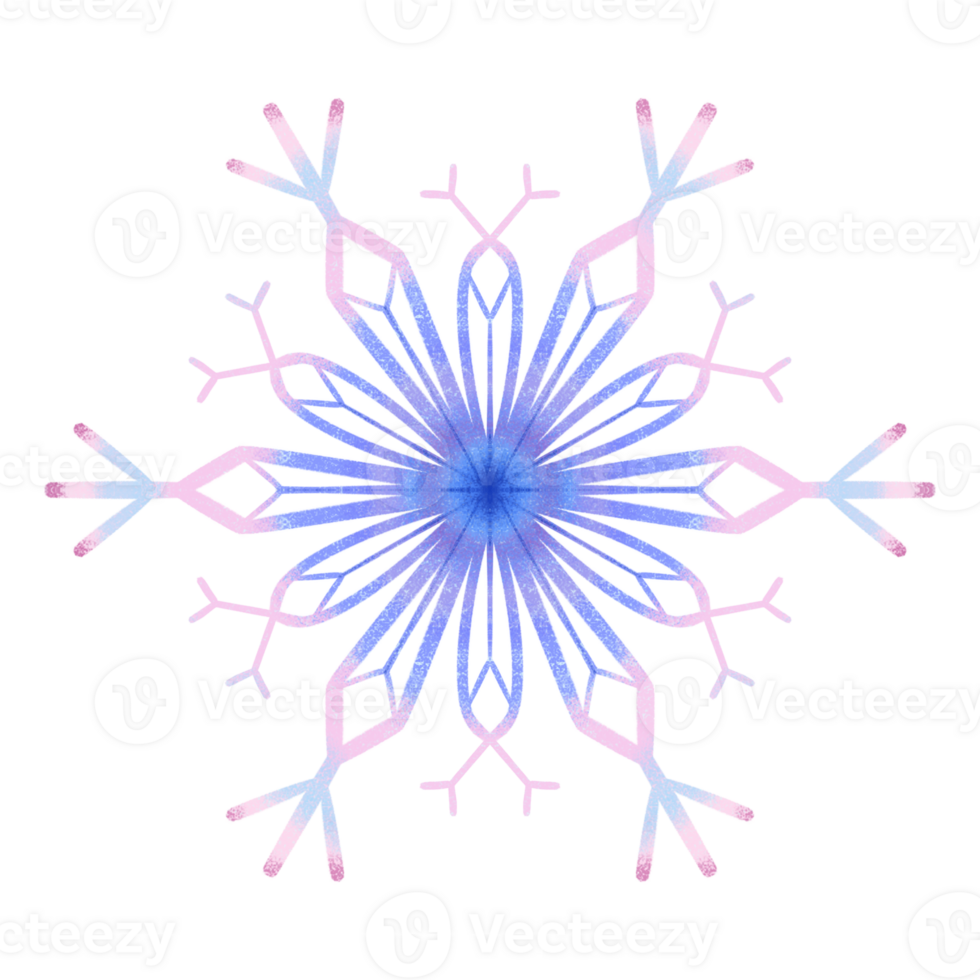 Colorful Snowflakes Bundle png