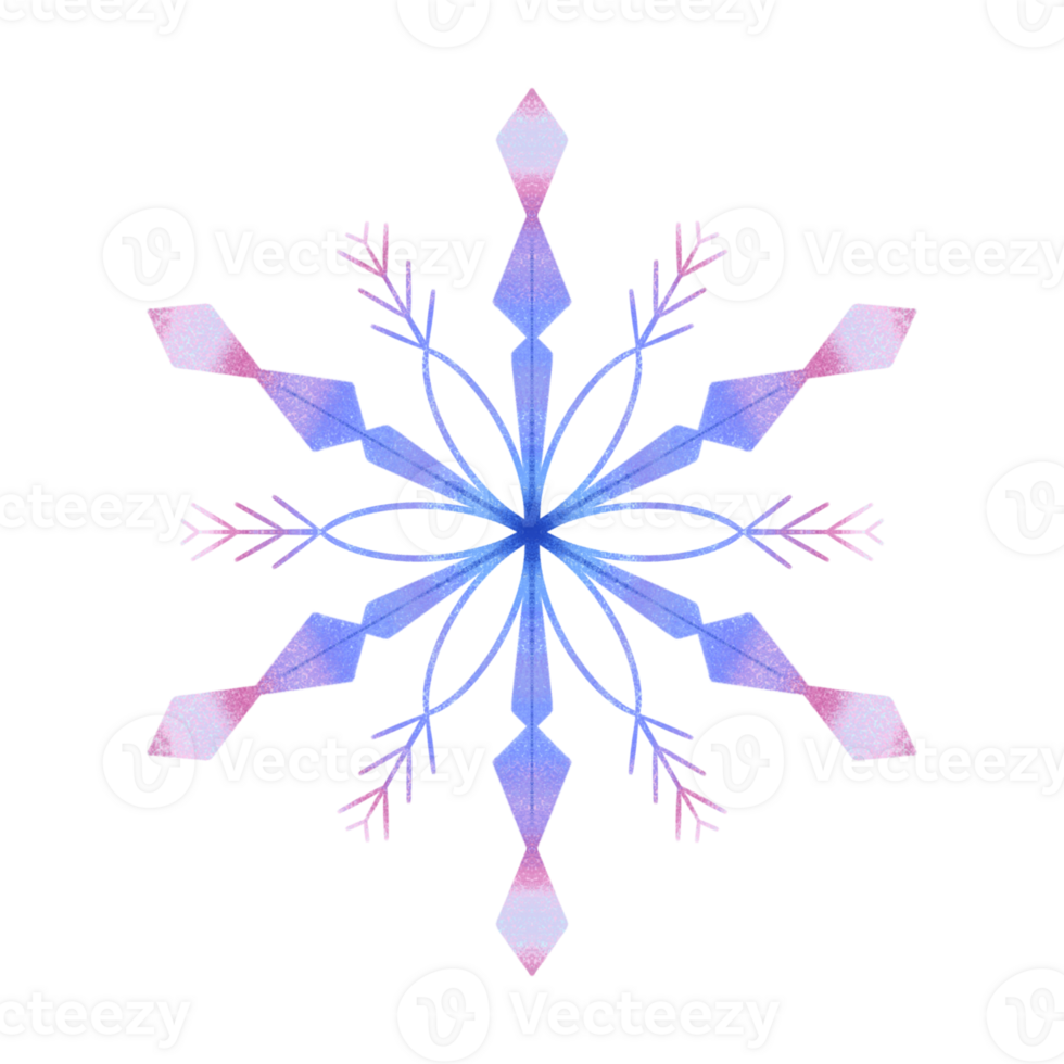Colorful Snowflakes Bundle png