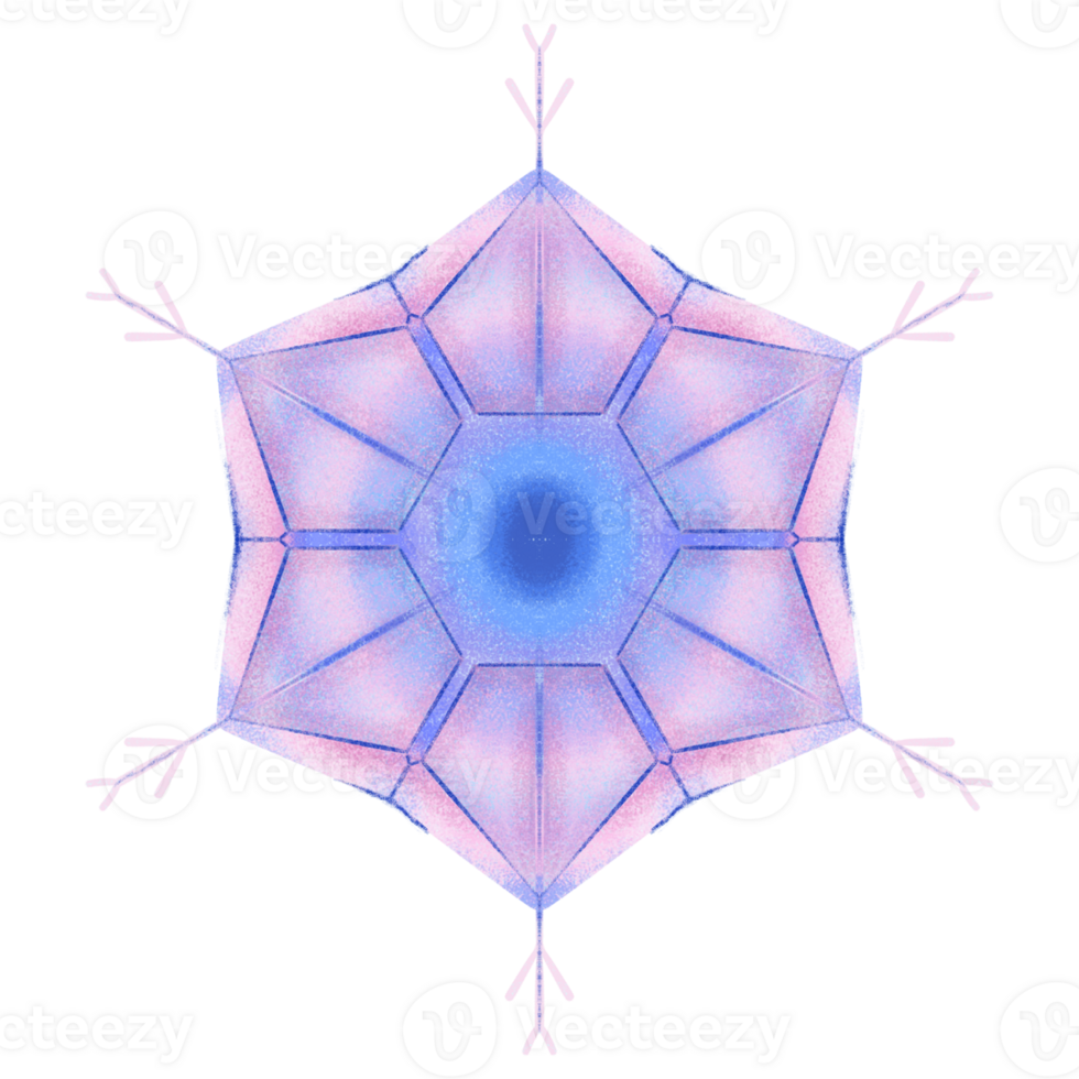 Colorful Snowflakes Bundle png