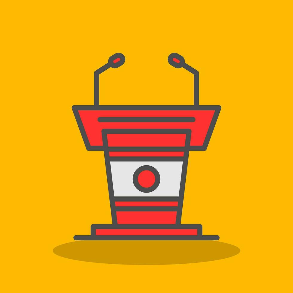 Podium Vector Icon Design