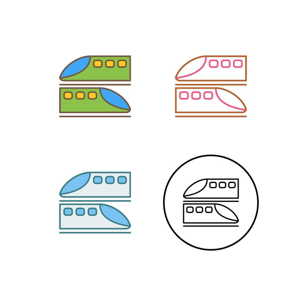 icono de vector de trenes