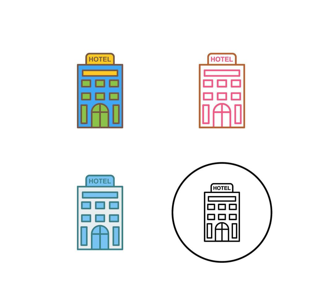 icono de vector de hotel