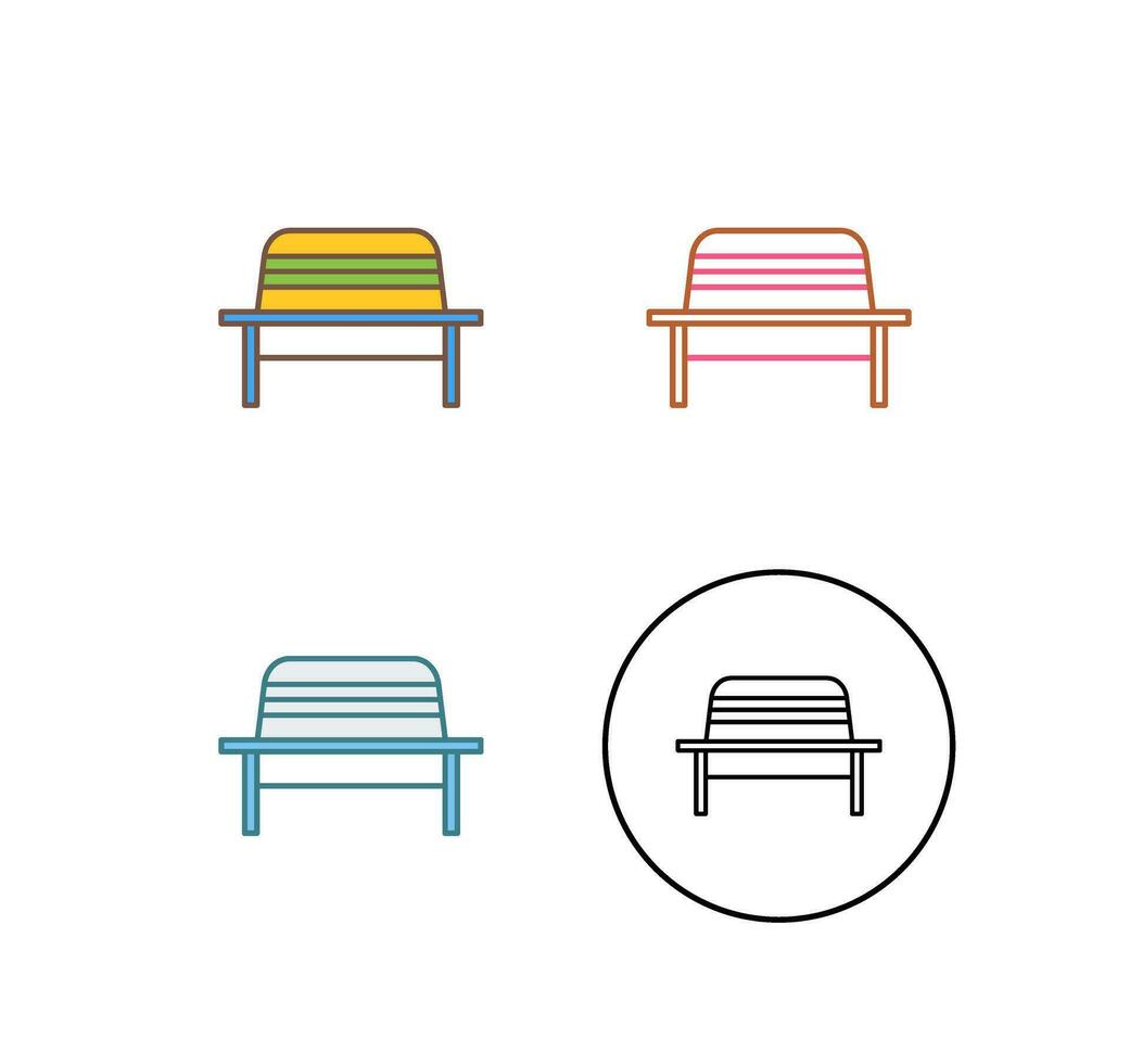 Garden Bench Vector Icon