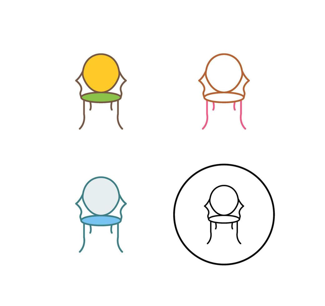 Ancient Chair Vector Icon