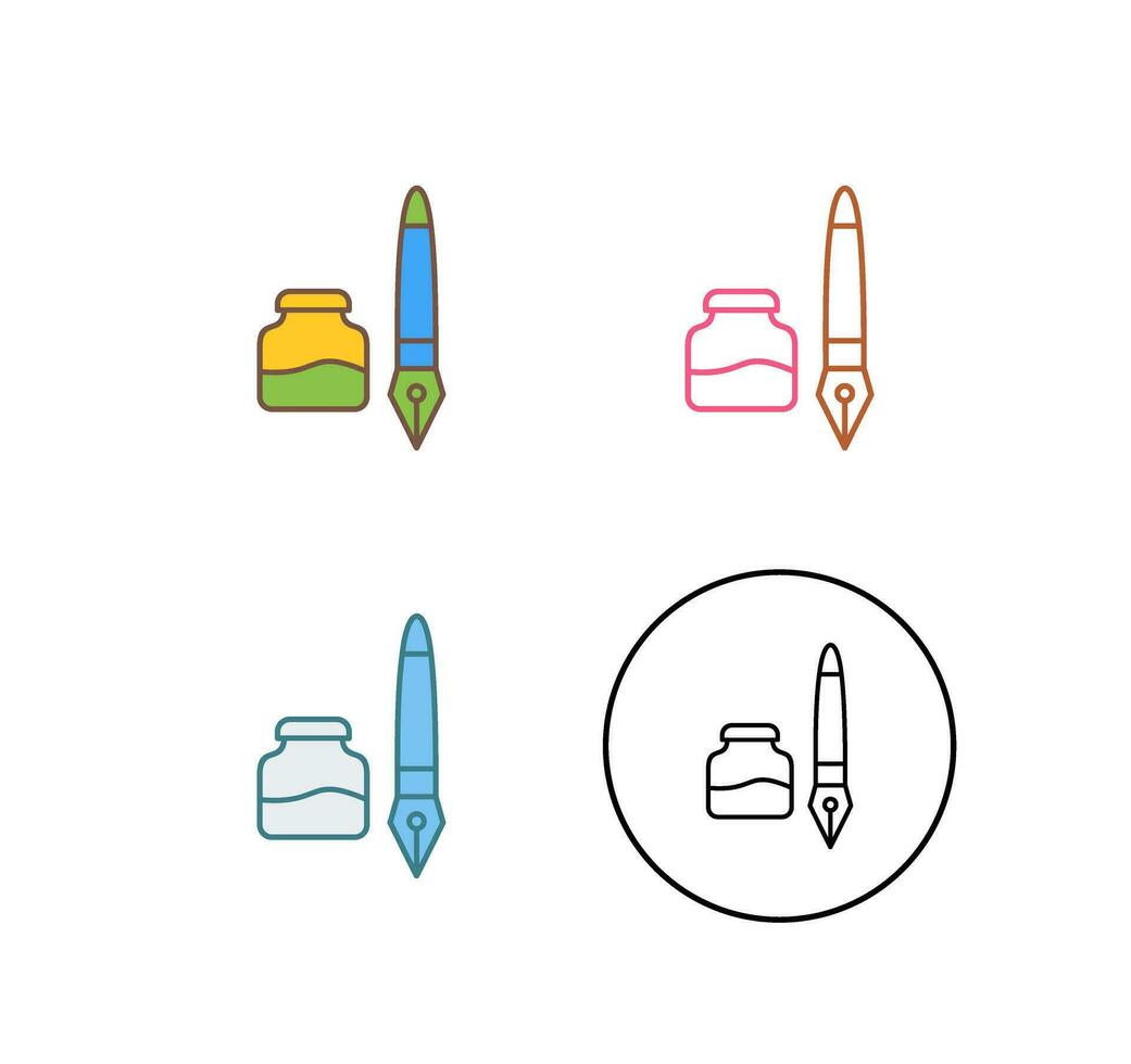 Ink and Pen Vector Icon