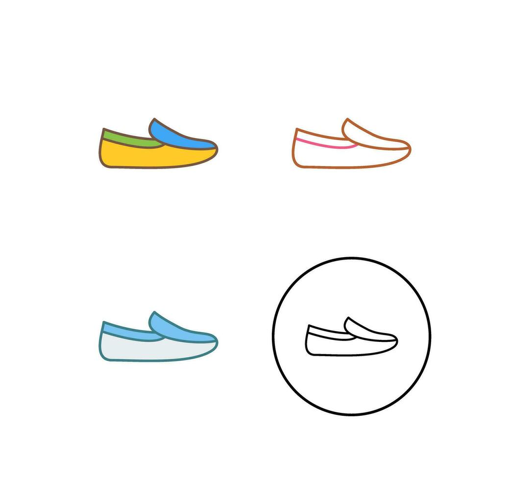 Men's Loafers Vector Icon