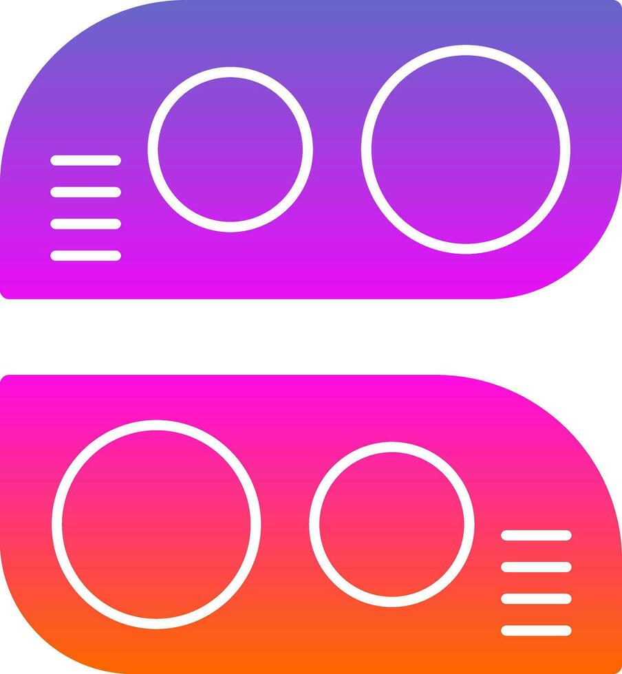 Car light Vector Icon Design