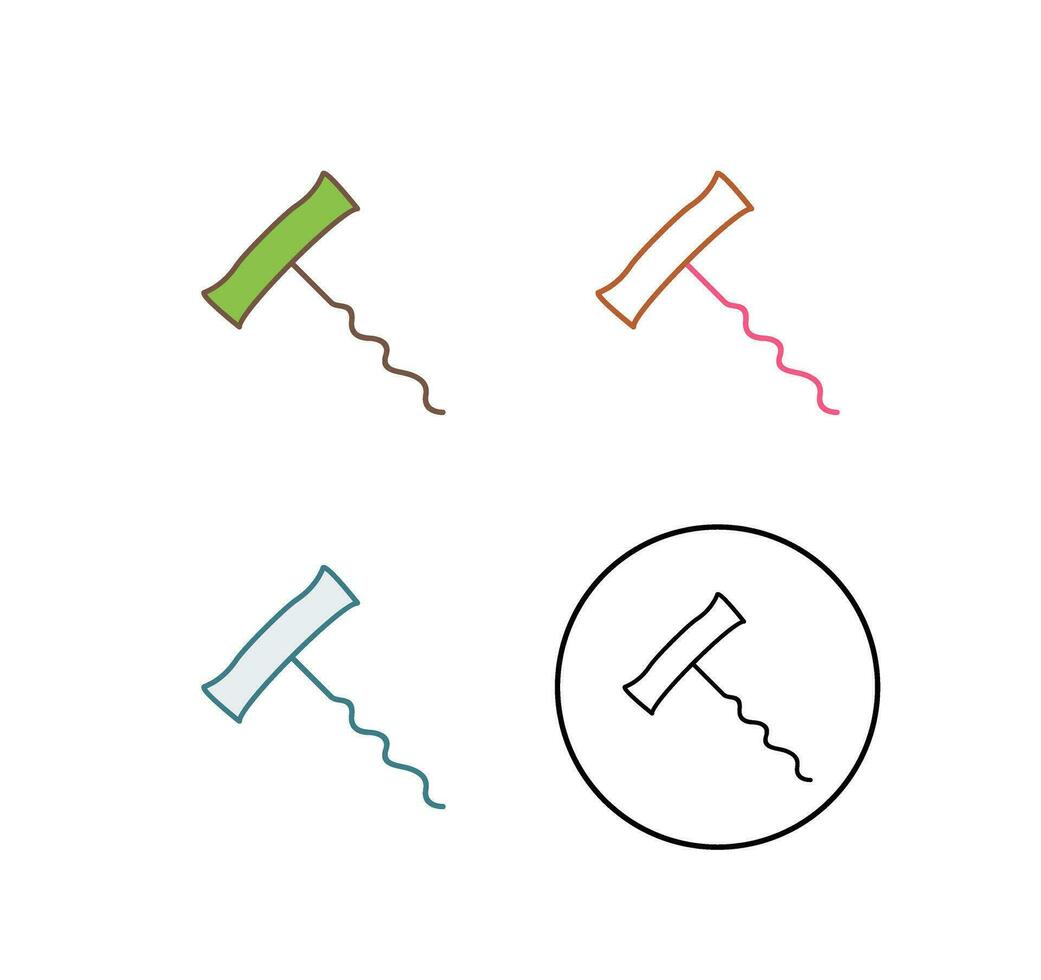 Unique Corkscrew Vector Icon