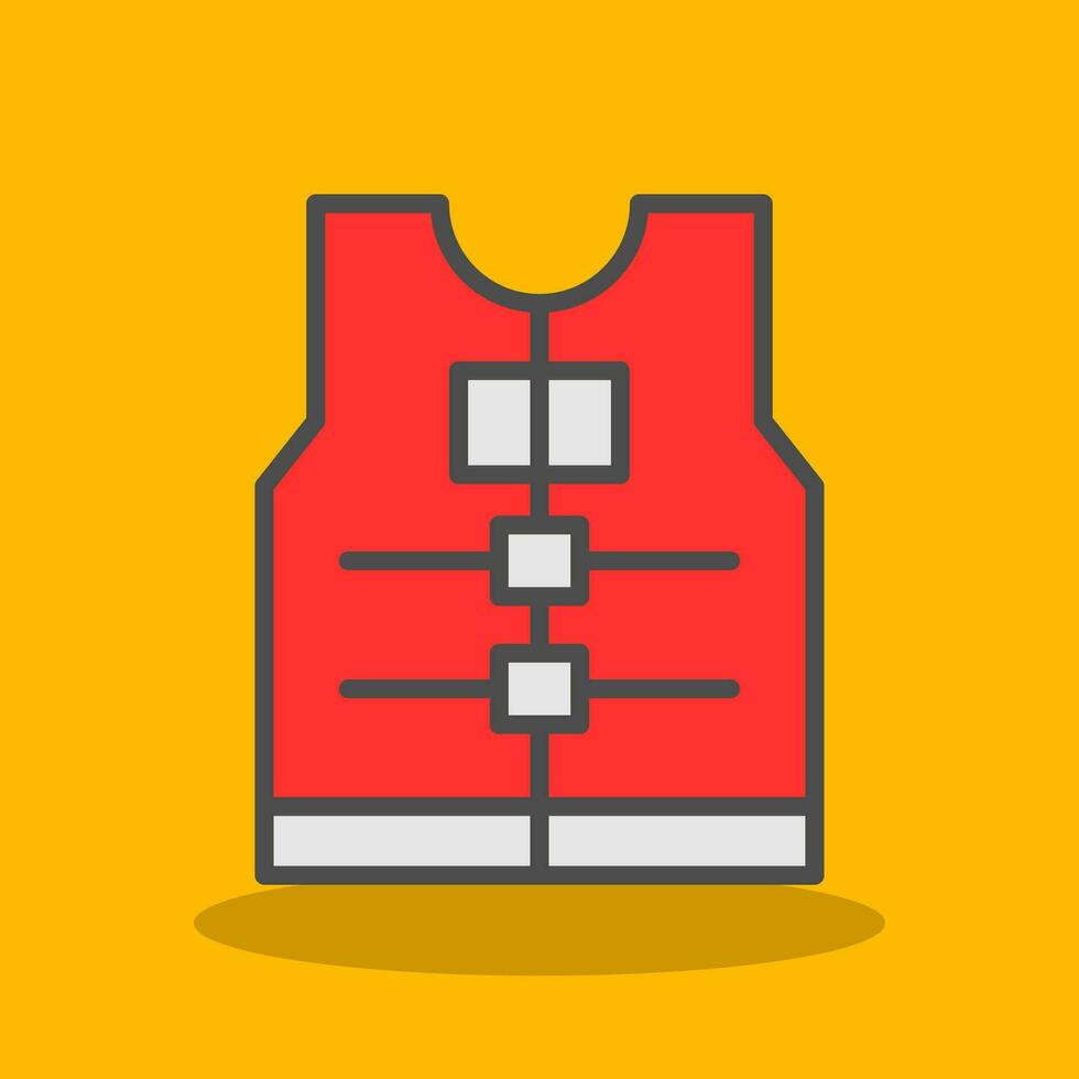 Life jacket Vector Icon Design