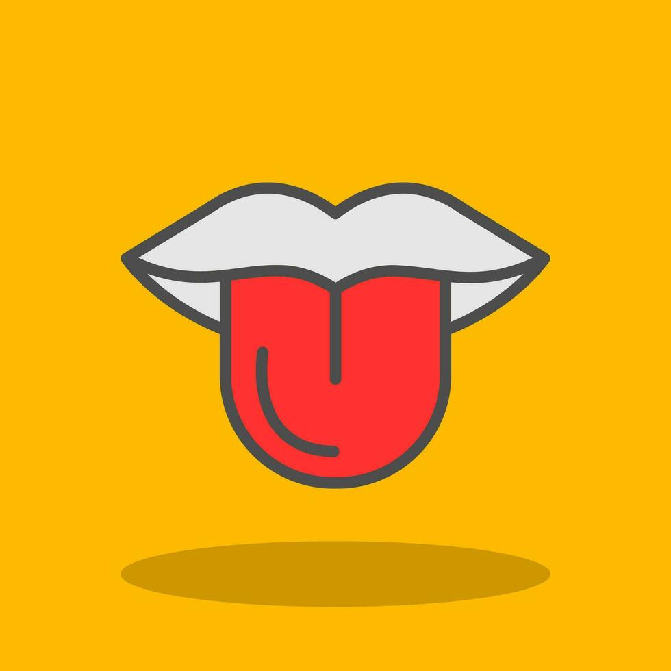 Tongue Vector Icon Design