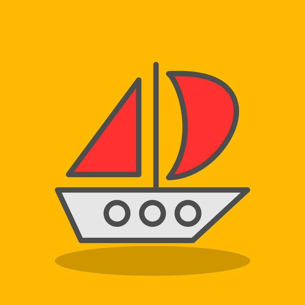 diseño de icono de vector de catamarán