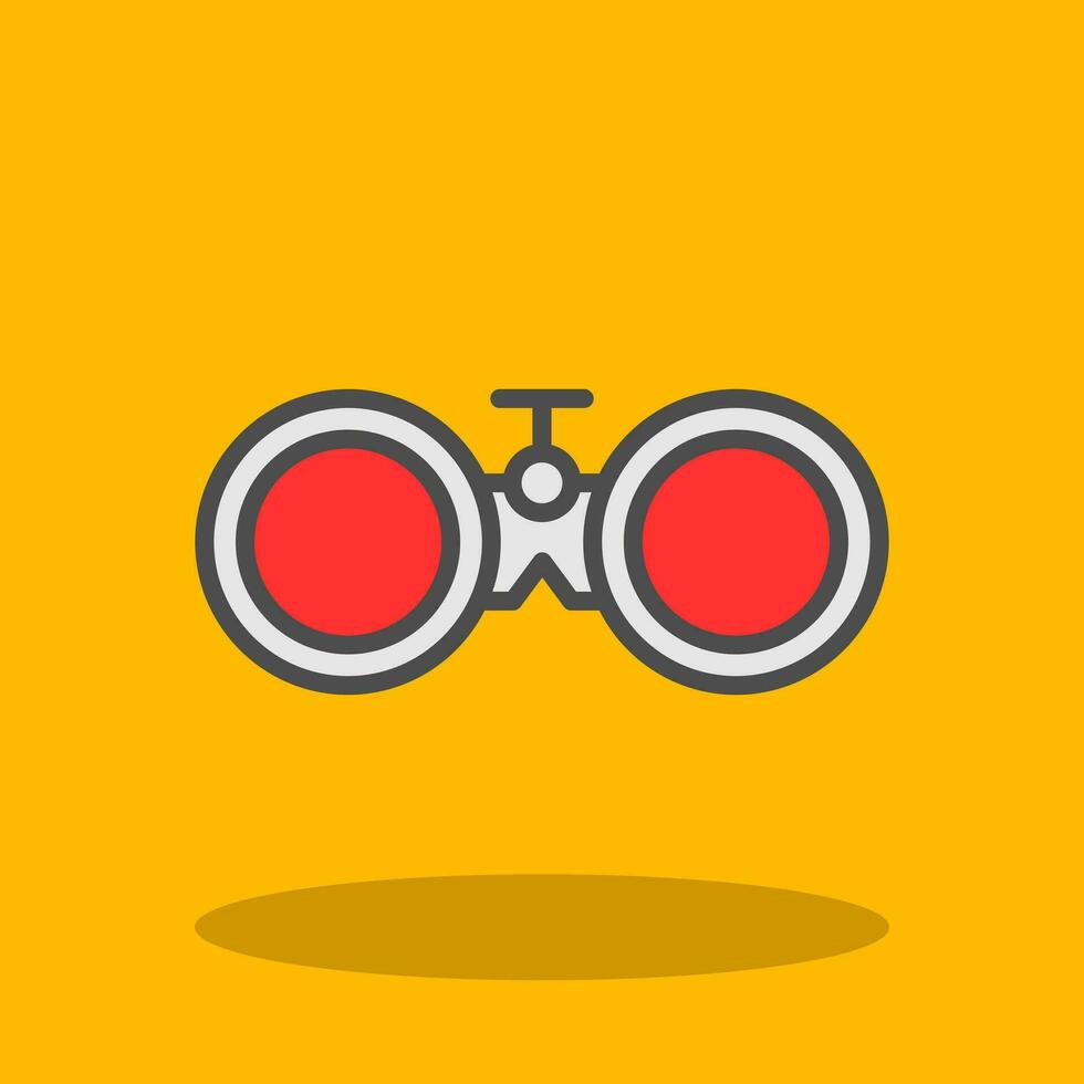 Binoculars Vector Icon Design