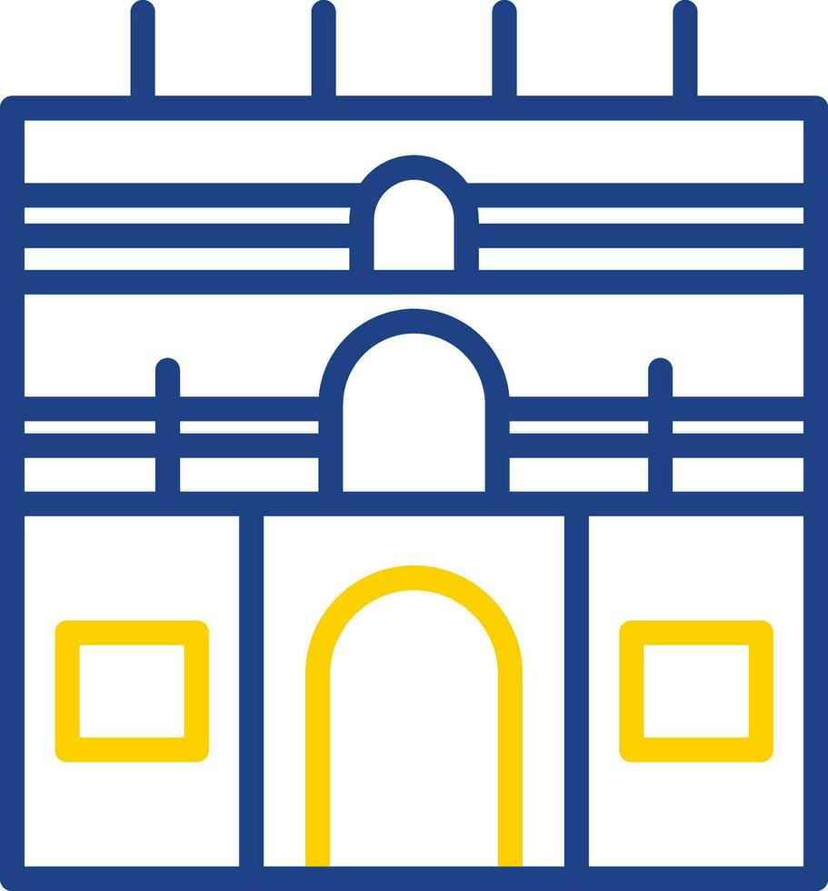 real conservatorio vector icono diseño