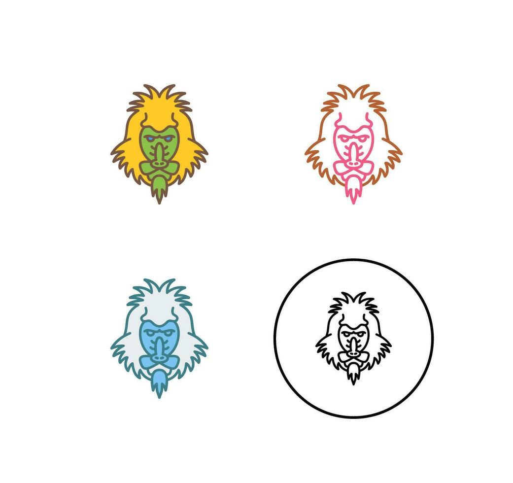 Mandrill Vector Icon