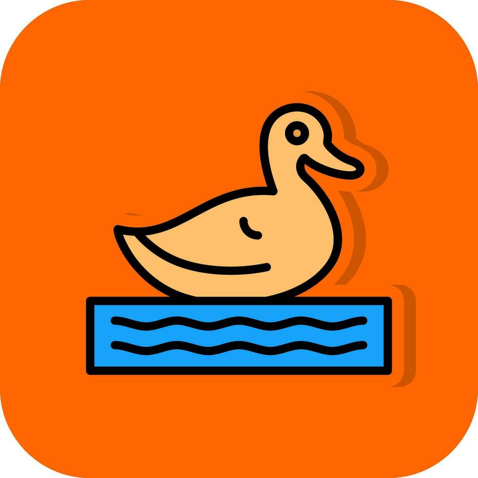 Pato vector icono diseño