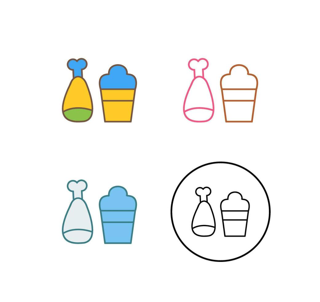 Food and Beer Vector Icon