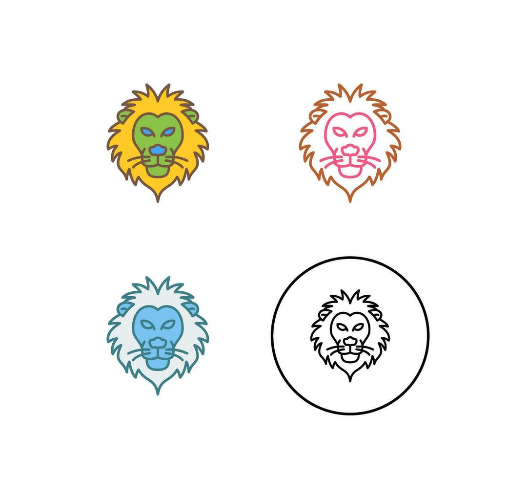 Lion Vector Icon