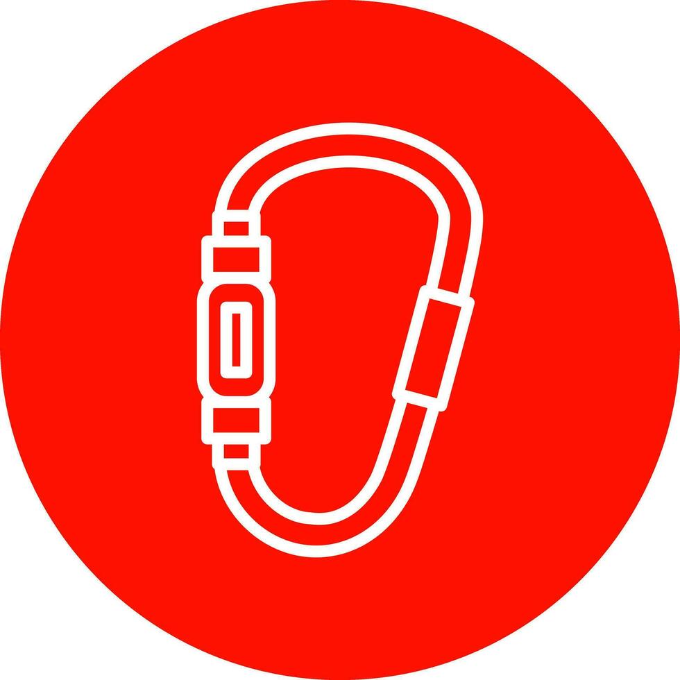 Carabiner Vector Icon Design