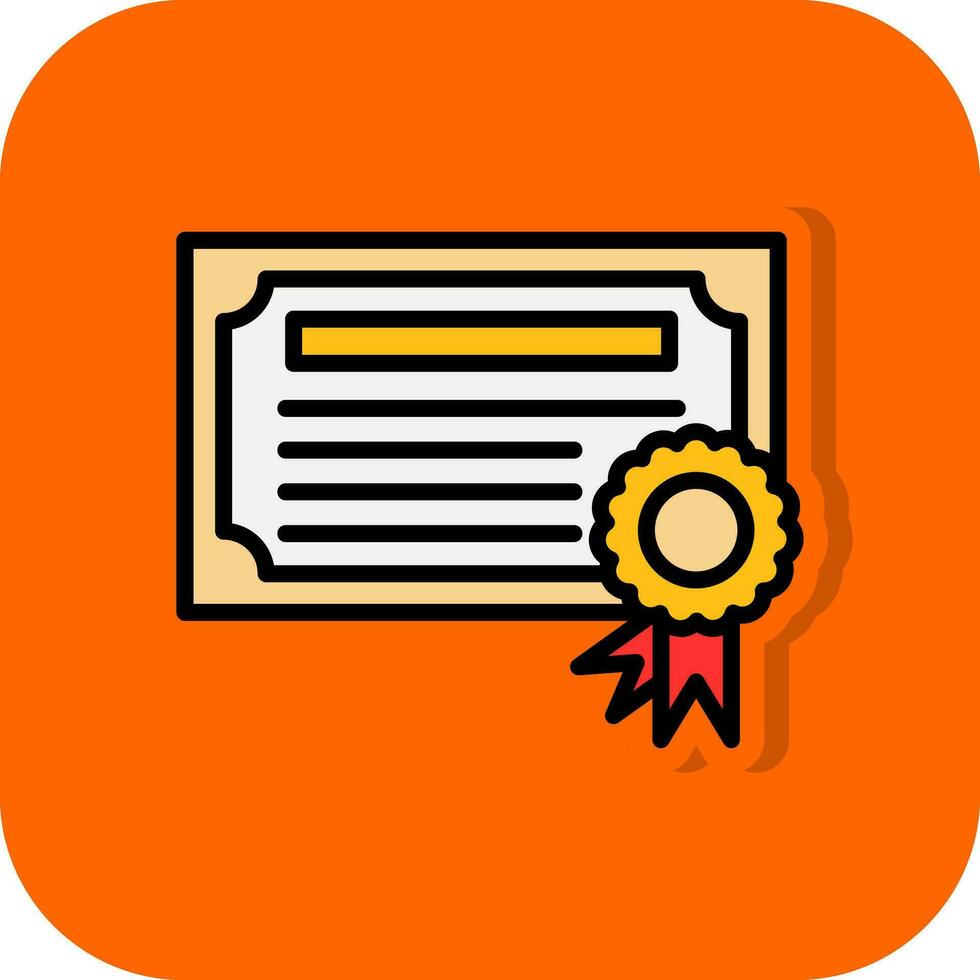 Certificate Vector Icon Design