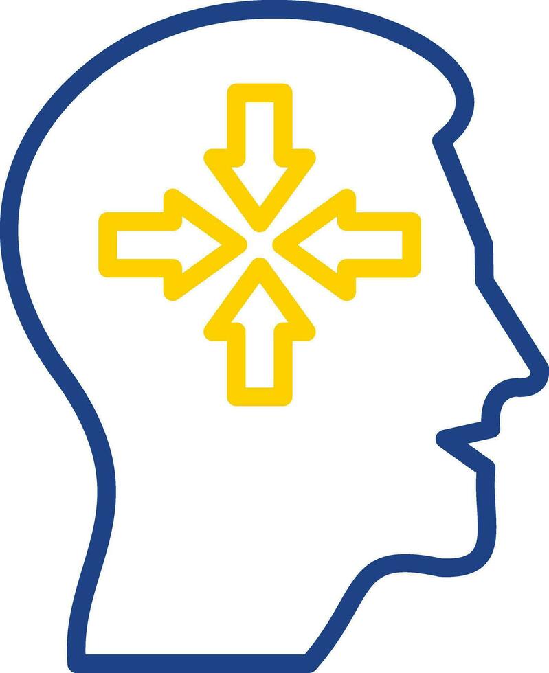 Decreased concentration Vector Icon Design