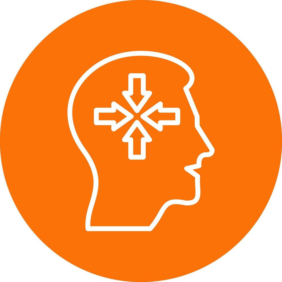 Decreased concentration Vector Icon Design