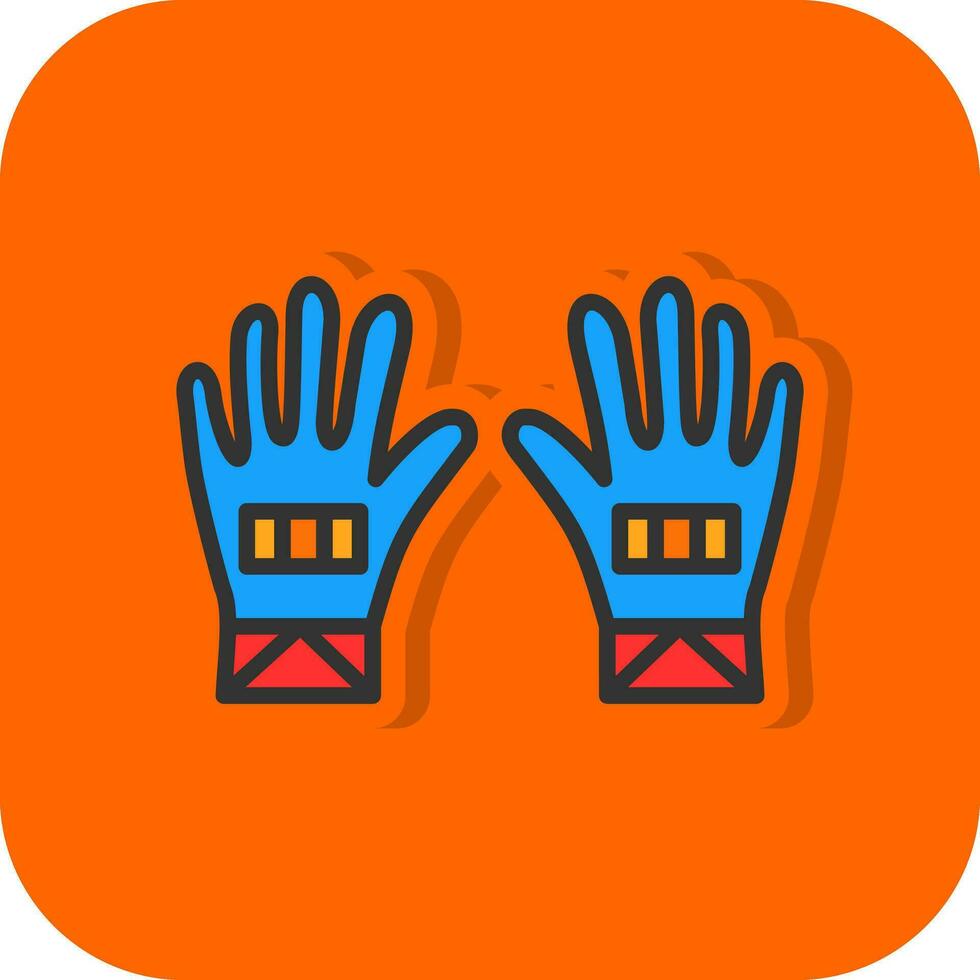 guantes, vector, icono, diseño vector