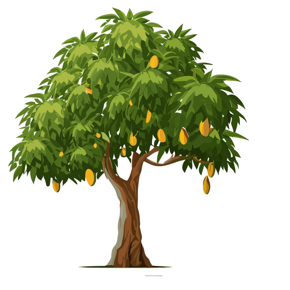 Mango tree transparent background,Ai generative png