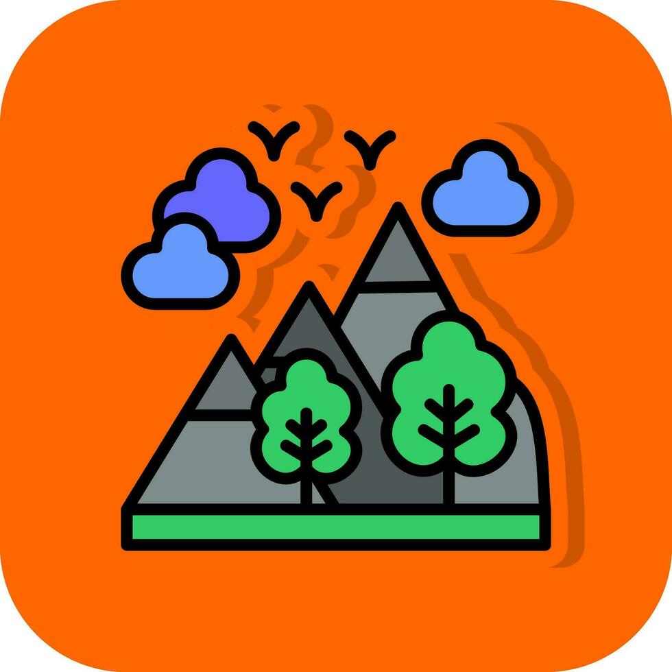 Alpes vector icono diseño