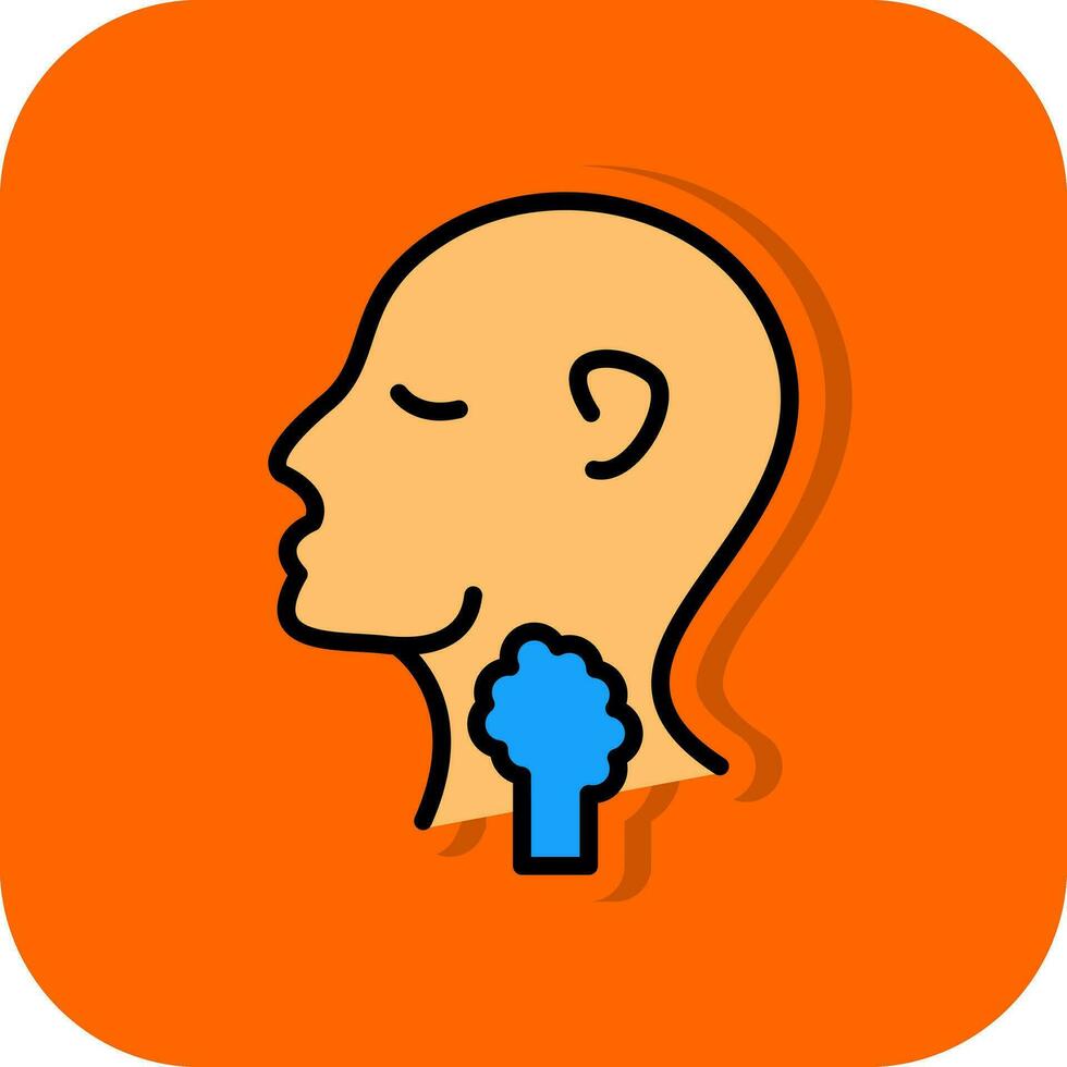 Thyroid Vector Icon Design