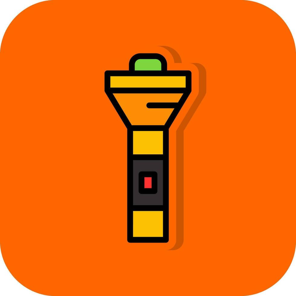 Flashlight Vector Icon Design