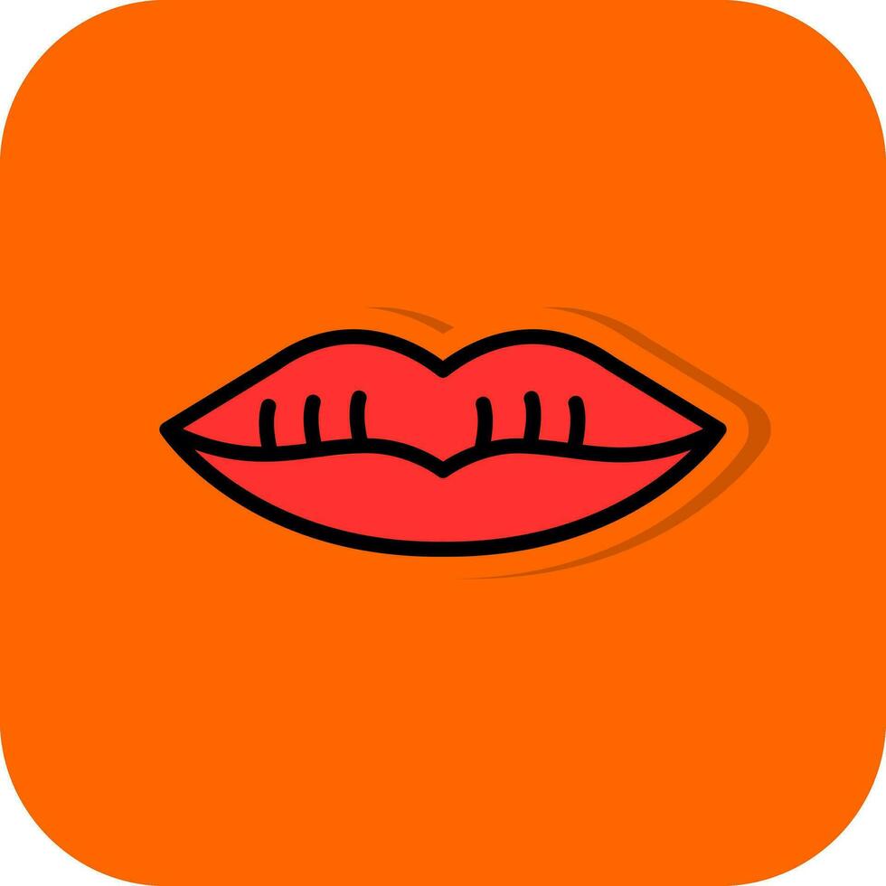 Lips Vector Icon Design