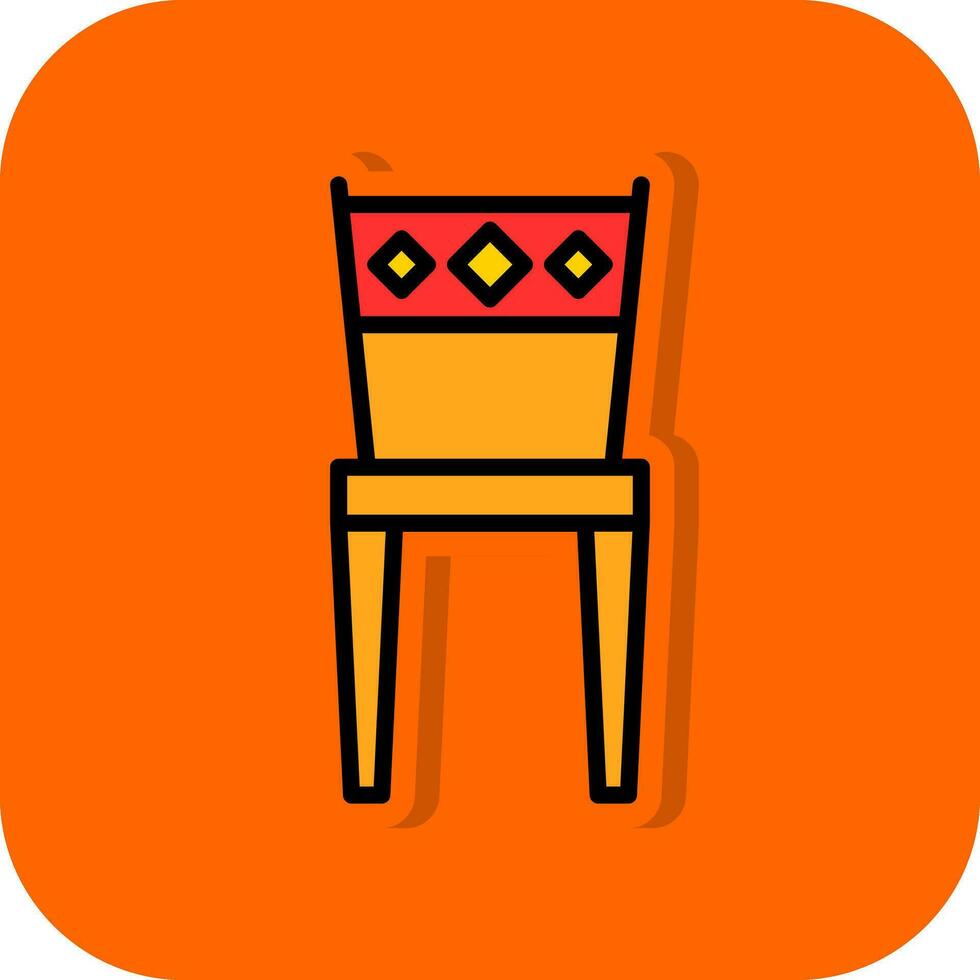 diseño de icono de vector de silla