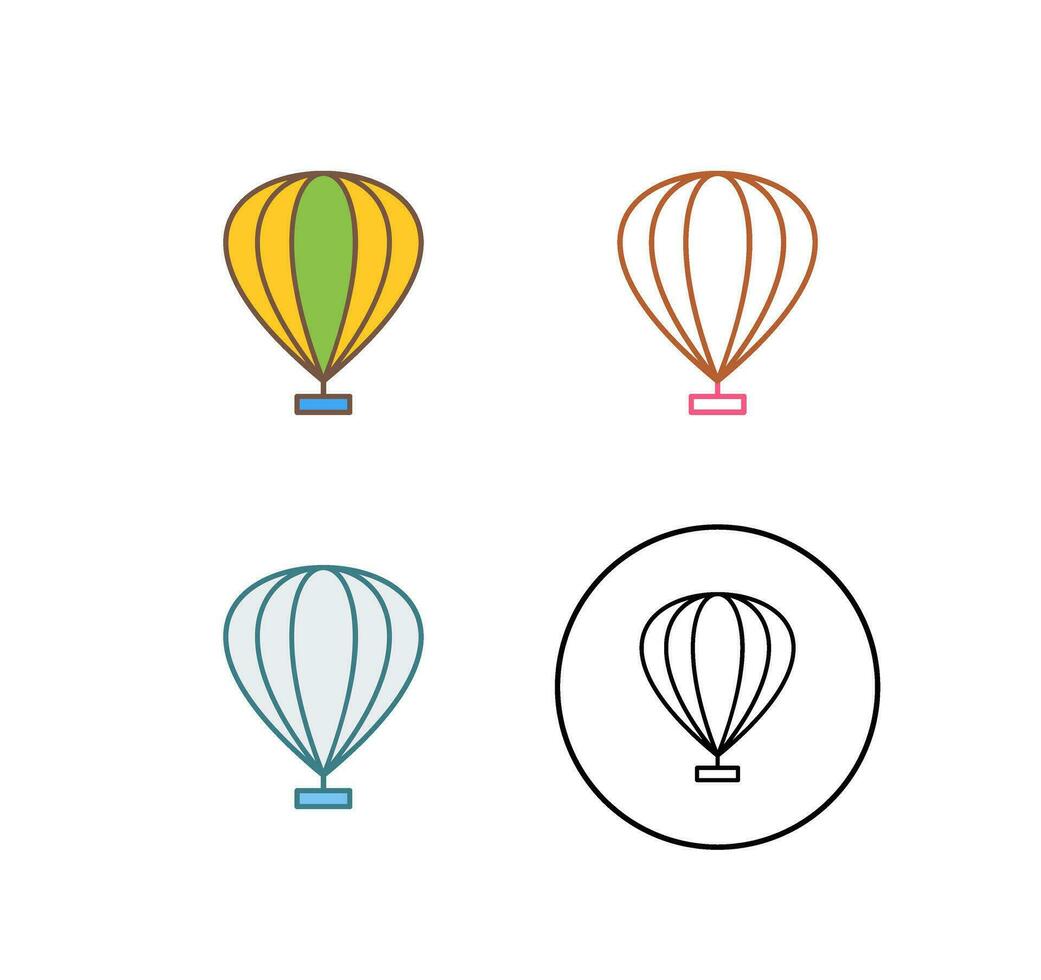 Hot Air Balloon Vector Icon