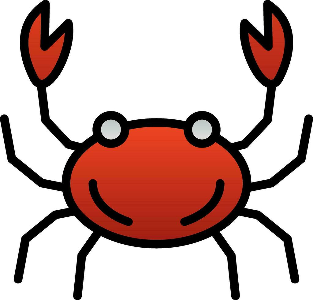 Crab Vector Icon Design
