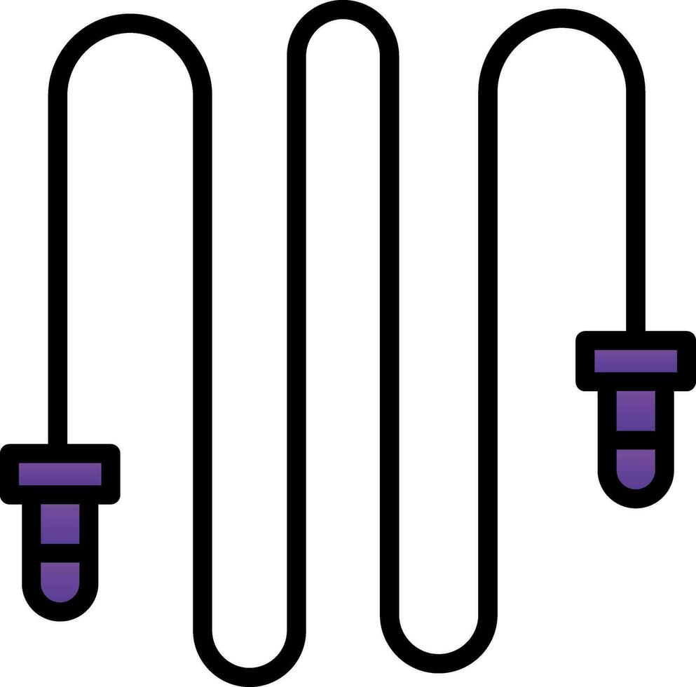 diseño de icono de vector de cuerda de salto