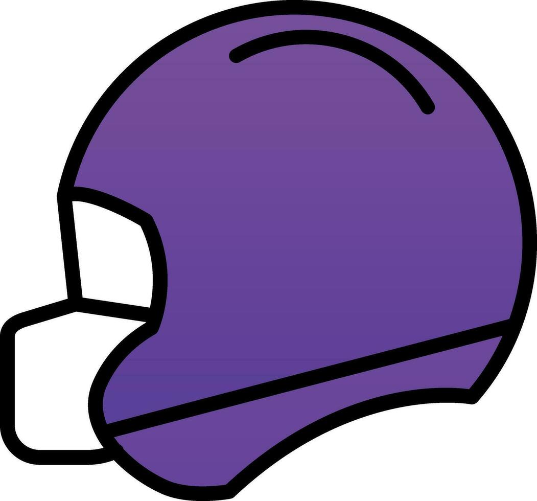 Football helmet Vector Icon Design