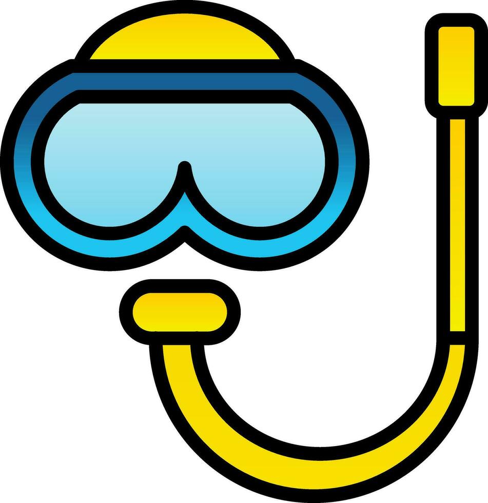 Snorkling Vector Icon Design
