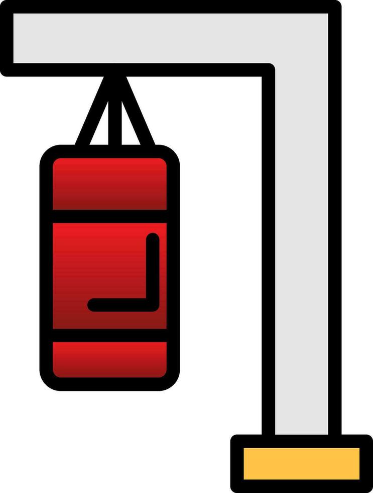 Punching bag Vector Icon Design