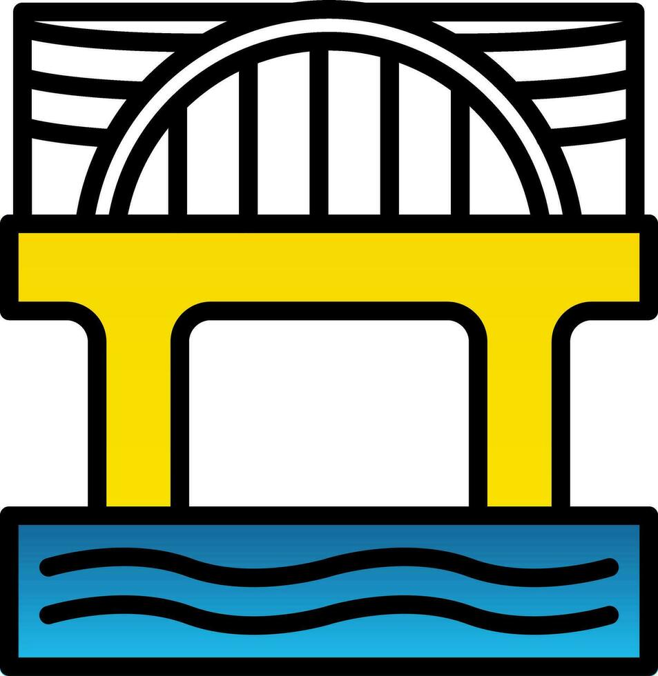 diseño de icono de vector de puente