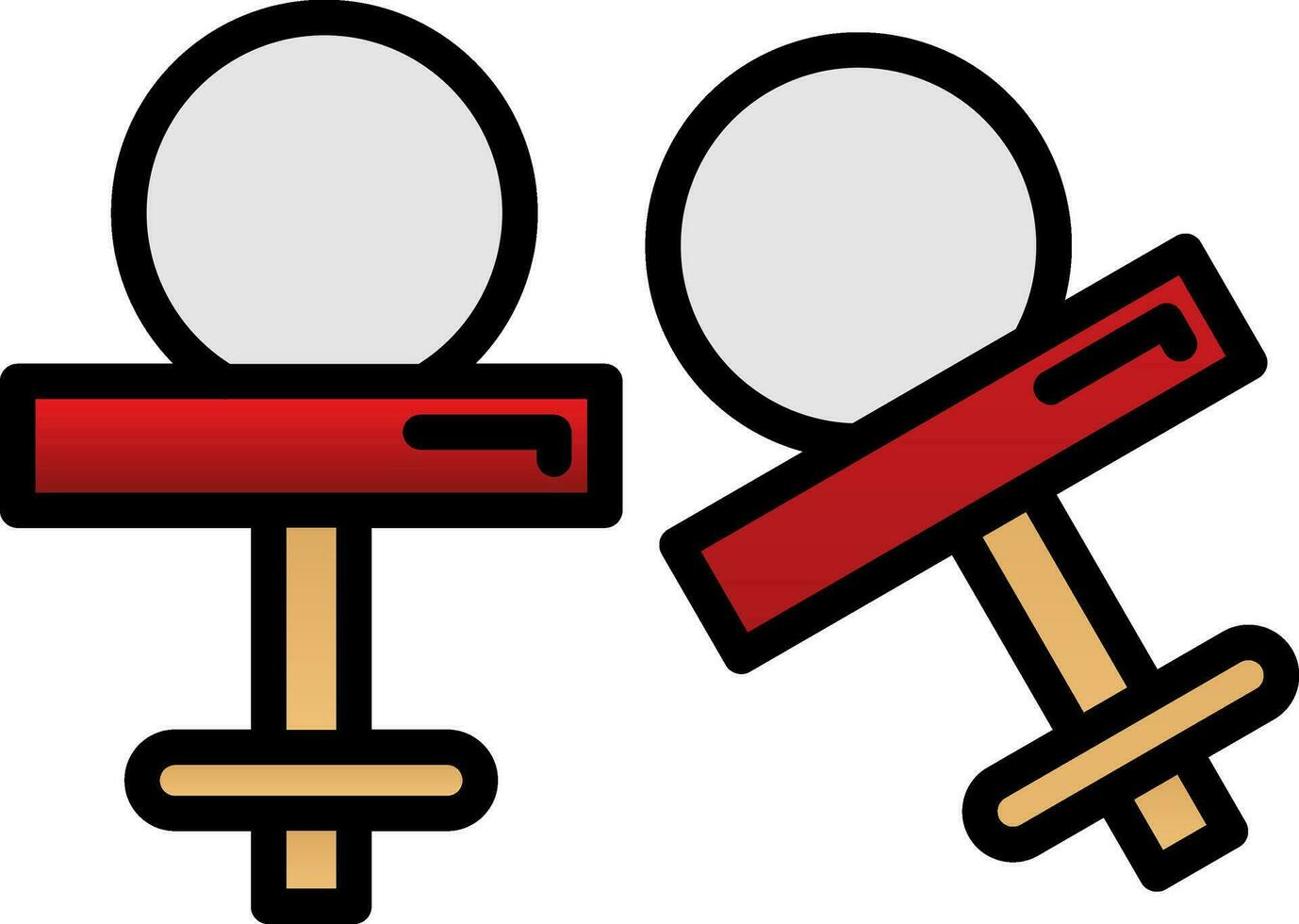 Cufflinks Vector Icon Design