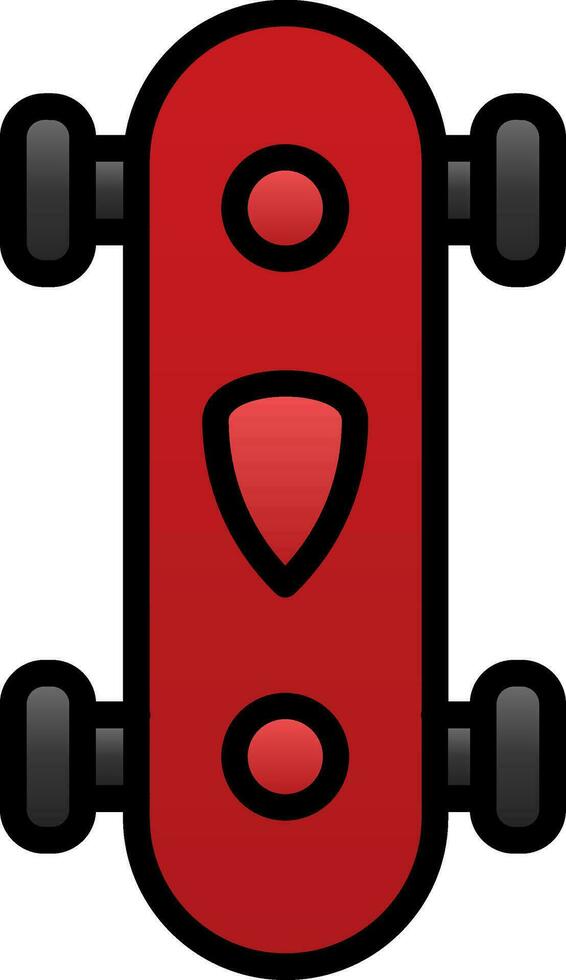 Longboard Vector Icon Design