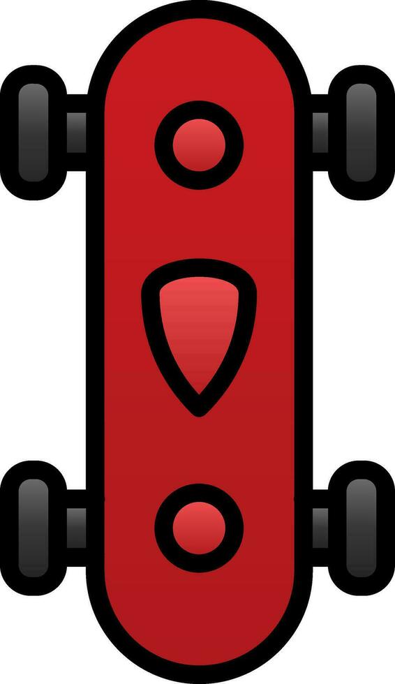 Longboard Vector Icon Design